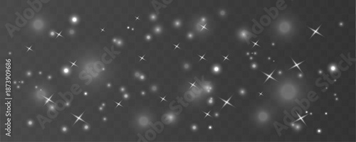 Gentle drift of white powder particles creates soft abstract movement with calm light and airy depth. vector