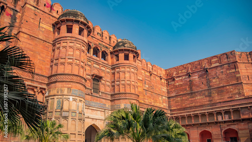 Tableau sur toile Red Fort of Agra in India