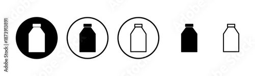 Bottle icon logo design. bottle sign and symbol