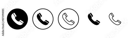 Call icon logo design. telephone sign and symbol. phone icon. contact us
