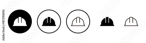 Helmet icon logo design. Motorcycle helmet sign and symbol. Construction helmet icon. Safety helmet