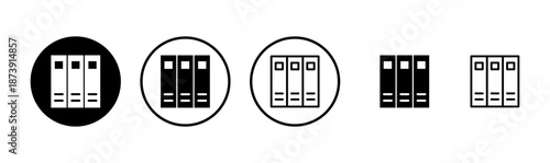 Library icon logo design. education sign and symbol