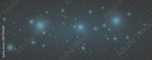 Blue particle fog creates a soft atmospheric layer, perfect for cinematic scenes and digital overlays. vector