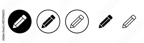 Pencil icon logo design. pen sign and symbol. edit icon vector