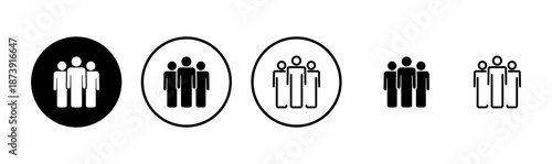 people icon logo design. person sign and symbol. User Icon vector