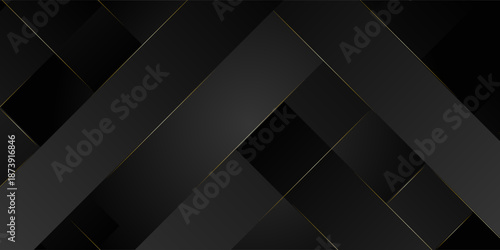 Abstract Luxury background. polygonal pattern. black and gold lines. Vector illustration.eps10