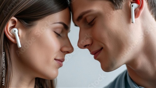 Romantic Earbud Connection