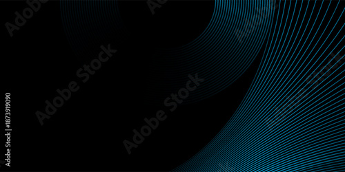 3D blue yellow lines techno abstract background overlap layer on dark space with silver waves decoration. Modern graphic design element stripes