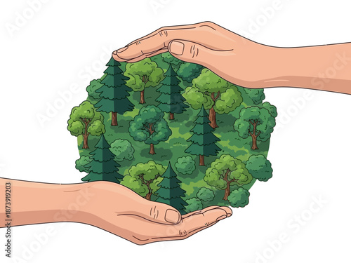 Protecting Forests A Visual Depiction of Conservation and Environmental Stewardship