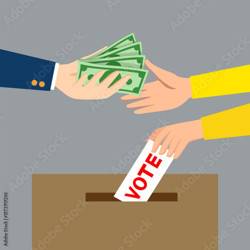 Hands Vote Buying Image.