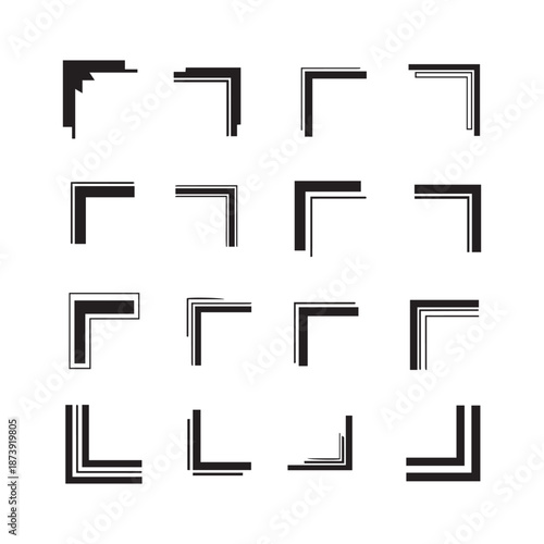 Vintage Grunge Square Frames with Rough Edges Vector Pack