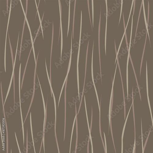 Abstract Brown hair seamless pattern design