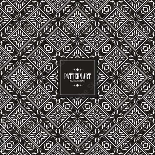 Seamless Ornamental Symmetric Pattern Illustration Repeating Shape Decoration Textile