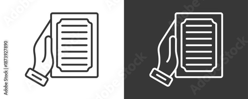 Certification Icon Set Vector Collection Isolated In Black And White