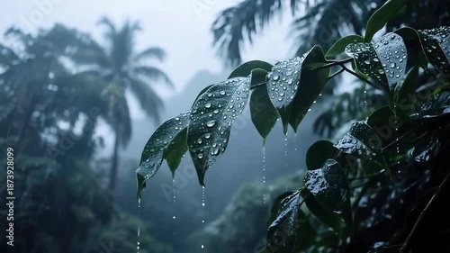 Rainy Day City Scenery