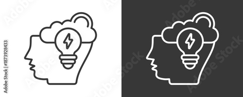 Innovation Icon Set Vector Collection Isolated In Black And White