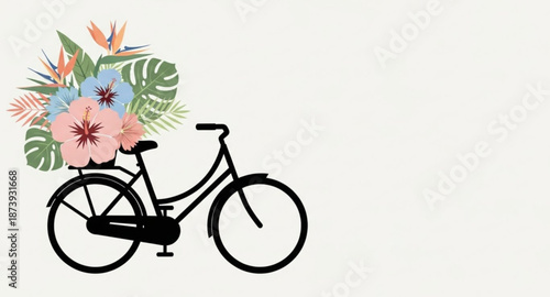 bicycle and flowers