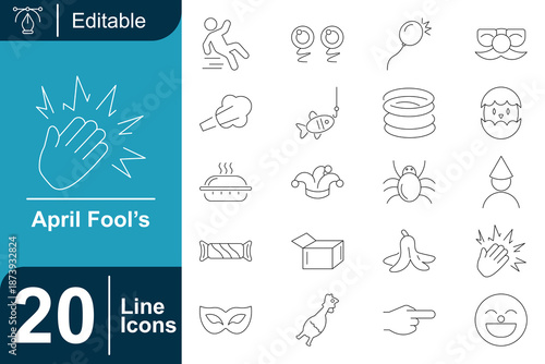April Fools Day Icons Collection