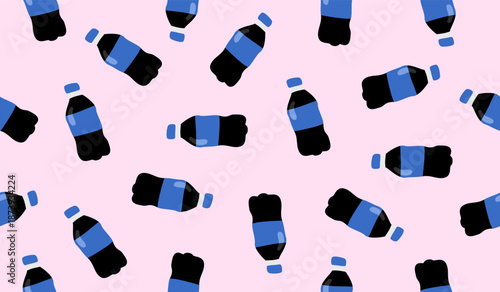 Cute cola pattern background vector design