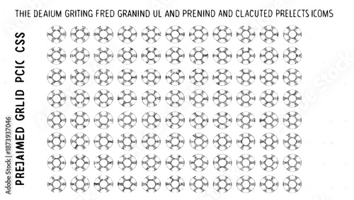 Molecular structure grid with hexagonal chemical bonds and nodes on a white background for science and chemistry concepts