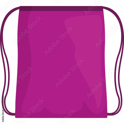 Purple Drawstring Bag