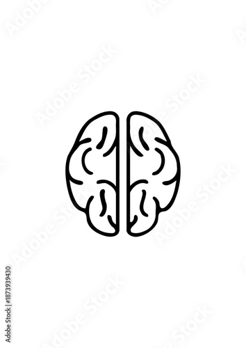 brain, mind, or intelligence flat icon