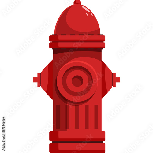 Red Fire Hydrant Illustration