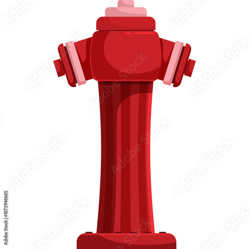 Red Fire Hydrant Illustration