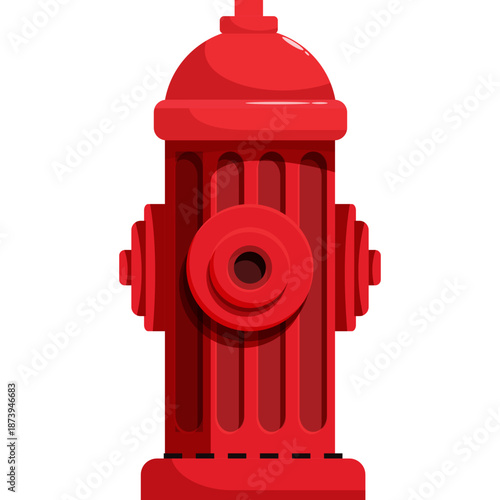 Red Fire Hydrant Illustration