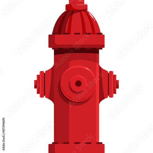 Red Fire Hydrant Illustration