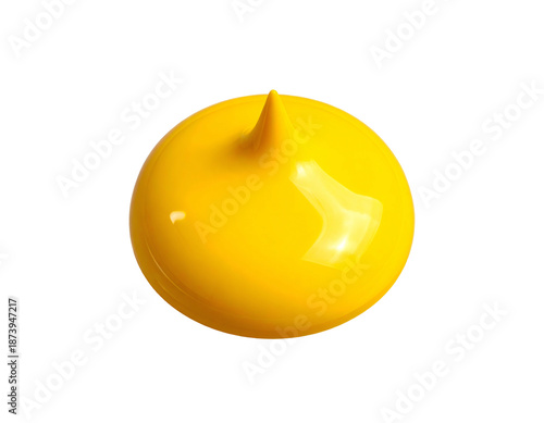 Wallpaper Mural Vibrant yellow droplet with a sharp point, against a black backdrop Torontodigital.ca