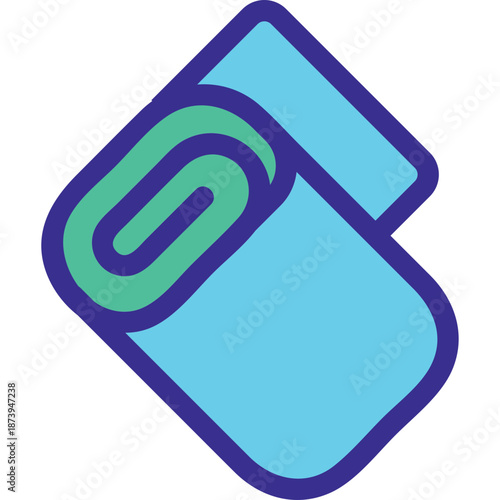 Rolled up yoga mat icon