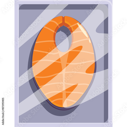 Salmon Steak Illustration