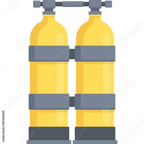 Scuba Diving Twin Tank Set