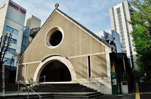 Exterior View of St. Andrew's Cathedral in Minato City, Tokyo, Japan