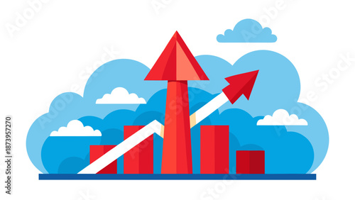 Cryptocurrency exchange illustration with digital coin transaction