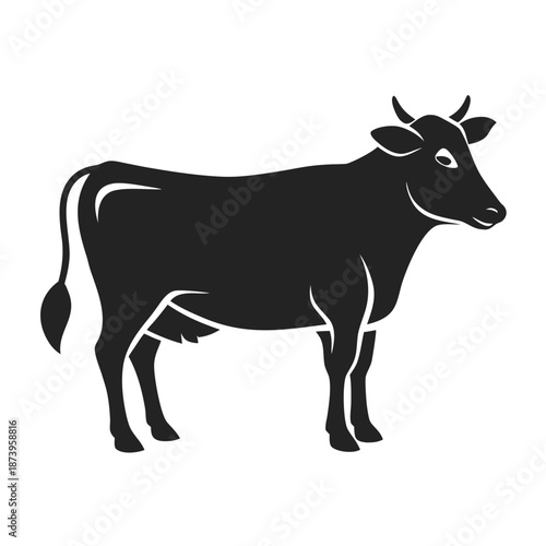 Rural Herd Animal Silhouette in Classic Profile
