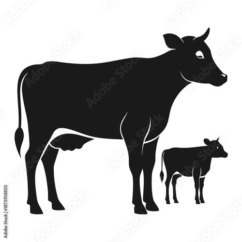 Agricultural Bull Symbol with Balanced Anatomy
