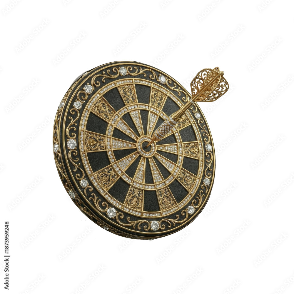 Fototapeta premium antique golden dart