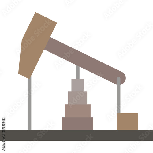 Simple Illustration of an Oil Pump Jack