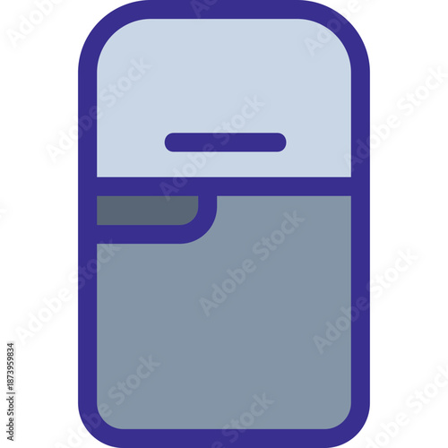 Simple refrigerator icon