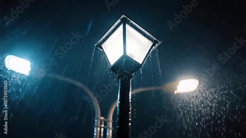 Rainy Day City Scenery