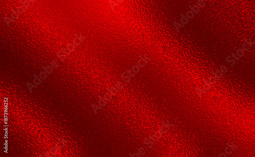 Vector red foil texture background. Abstract gradient bright and shiny light reflection rough texture surface. Vector illustration for background, backdrop, web, wallpaper, print and design artwork.