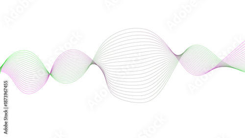 Vector wave lines flowing dynamic colorful blue pink isolated on white background  abstract background with business lines