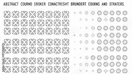 Abstract round smoker contactresht brindert courns and straters pattern background