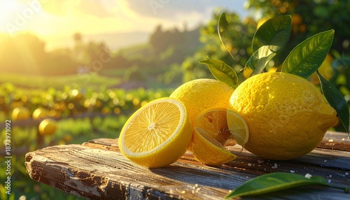 lemon and lime on the table