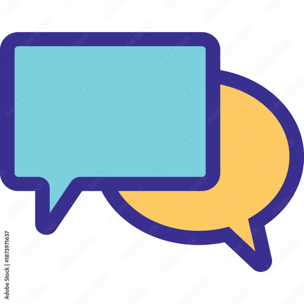 Naklejka premium Speech bubbles icon