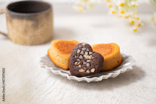 ハート型のフィナンシェ