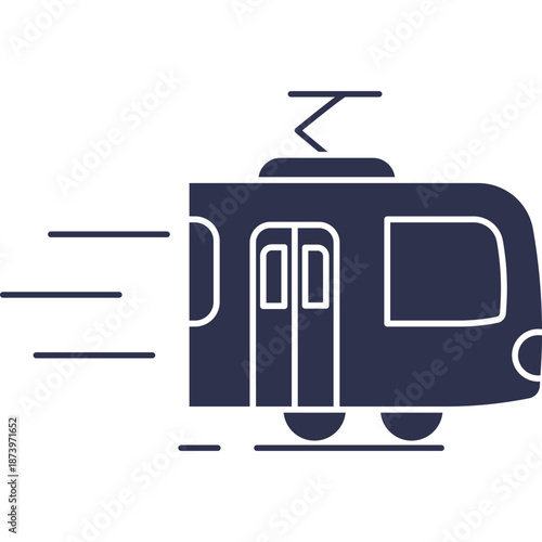 Speeding Subway Train Icon