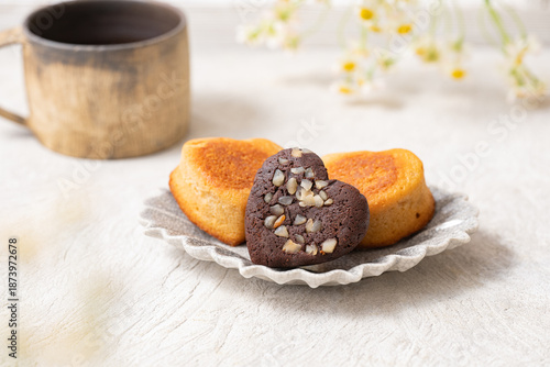 ハート型のフィナンシェ